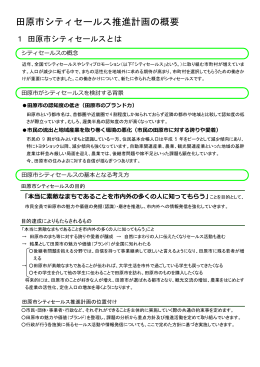 田原市シティセールス推進計画の概要