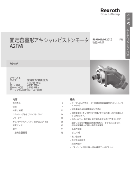 固定容量形アキシャルピストンモータ A2FM