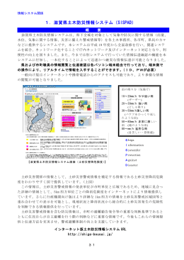 1．滋賀県土木防災情報システム（SISPAD）