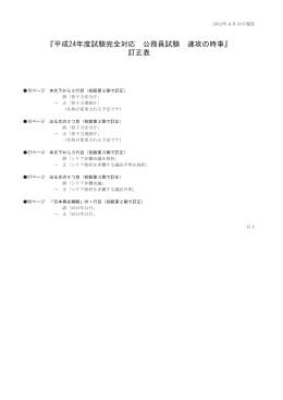2012年4月13日現在 『平成24年度