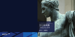 2013年文化財保護プロジェクト PDF（3.60MB）
