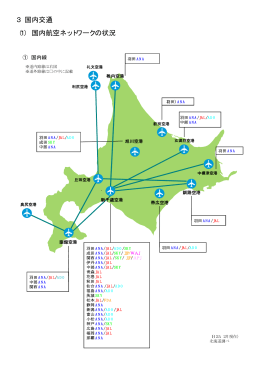 （1） 国内航空ネットワークの状況 3 国内交通