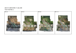 益田川ダム堆砂状況写真 ダム直上流部 平成21年(四半期ごと) H21.2.2