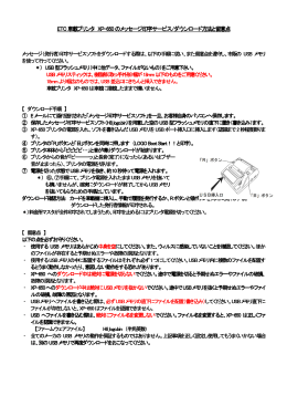 ETC車載プリンタ XP-650のメッセージ印字サービス メッセージ印字