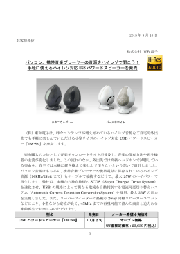 パソコン、携帯音楽プレーヤーの音源をハイレゾで聞こう！ 手軽に使える