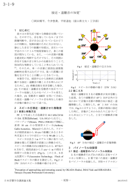 接近・遠離音の知覚*