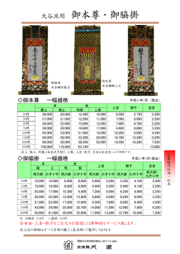 御本尊・御脇掛