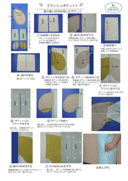 ③ ⑨ ⑩ ⑪ スラッシュポケット1