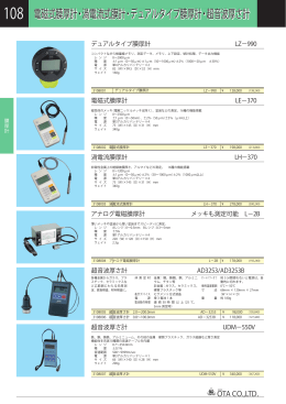 電磁式膜厚計・渦電流式膜計・デュアルタイプ膜厚計・超音波厚さ計