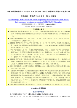 2015年3月8日更新の暫定的リスク査定