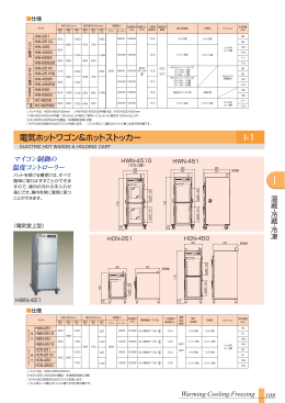 電気ホットワゴン＆ホットストッカー I-1