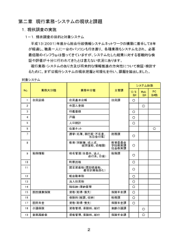 第二章 現行業務・システムの現状と課題(PDF文書)