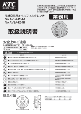 AVSA-R64A/R64B 取扱説明書