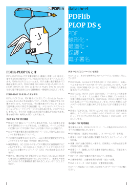 PLOP DS 5 データシート（詳細カタログ）