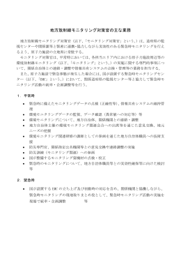 地方放射線モニタリング対策官事務所の開所について【PDF：270KB】