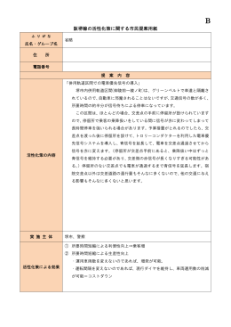 阪堺線の活性化策に関する市民提案用紙