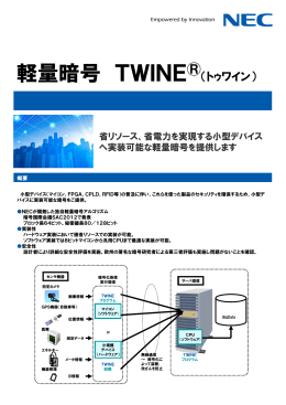 軽量暗号 TWINE - 日本電気