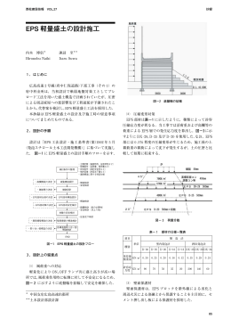 EPS 軽量盛土の設計施工