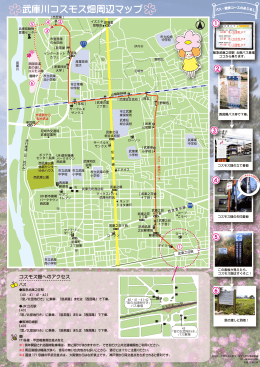 武庫川コスモス畑周辺マップ