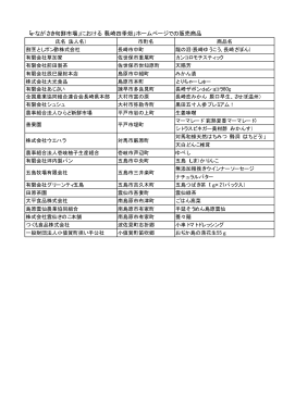 「e-ながさき旬鮮市場」における「長崎四季畑」ホームページでの販売商品