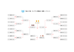 平成26年度 キャプテン杯競技会（決勝トーナメント）