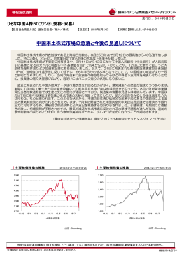 中国本土株式市場の急落と今後の見通しについて