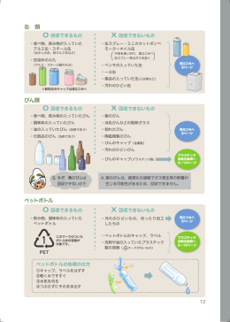 缶 類 びん類 ペットボトル