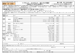 つづけよう ひろげよう 私たちの支援！ 野菜・米・お茶