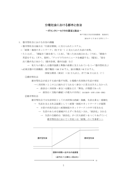 分権社会における都市と自治