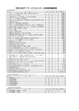 日常管理業務表(pdf 153KB)