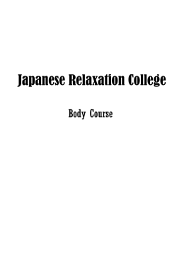 Japanese Relaxation College