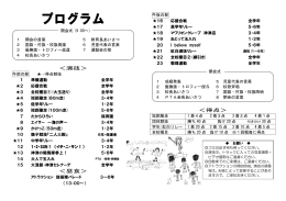 ＜演技＞ ＜昼食＞ ＜得点＞