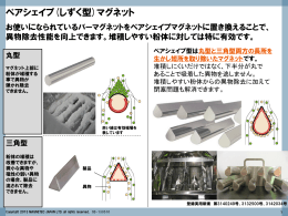 「ペアシェイプマグネット」のご紹介（PDF）