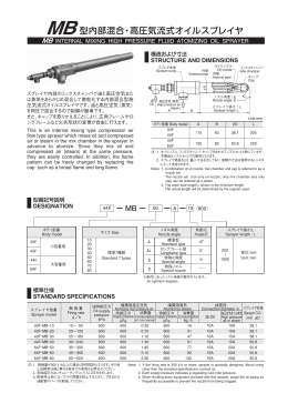 MB 型内部混合・高圧気流式オイルスプレイヤ