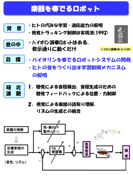 バイオリン演奏ロボット