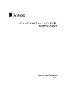 パフォーマンス＆チューニング・ガイド： モニタリングと分析