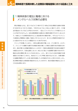 1精神疾患の増加と職場における メンタルヘルス対策の必要性