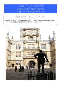 募集案内 - 大妻女子大学比較文化学部ホームページ