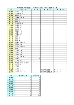 チーム数及び人数（PDF形式：69KB）