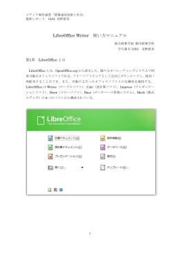 LibreOffice Writer 使い方マニュアル
