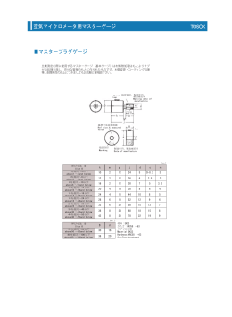 空気マイクロメータ用マスターゲージ マスタープラグゲージ
