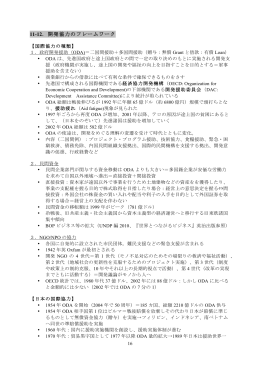 11-12．開発協力のフレームワーク