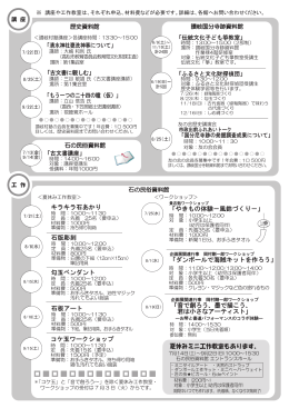 夏休みミニ工作教室もあります。 キラキラ石あかり コケ玉ワーク