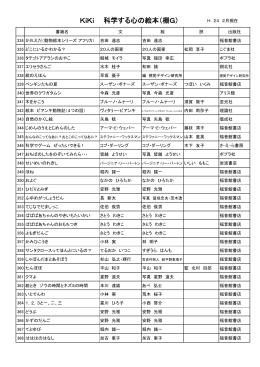KiKi 科学する心の絵本（棚G）