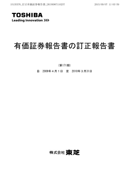 有価証券報告書の訂正報告書