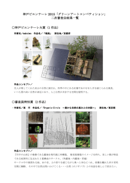 神戸ビエンナーレ 2015「グリーンアートコンペティション」 二次