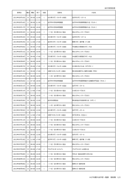 H27年間大会予定一覧表 球技場 1/3