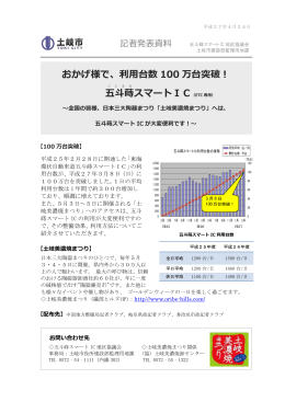 利用台数 100 万台突破！