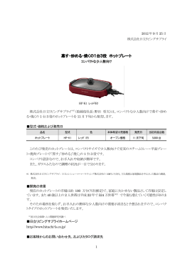 蒸す・炒める・焼くの1台3役 ホットプレート