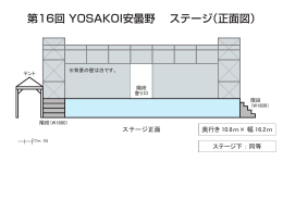 第16回 YOSAKOI安曇野 ステージ（正面図）